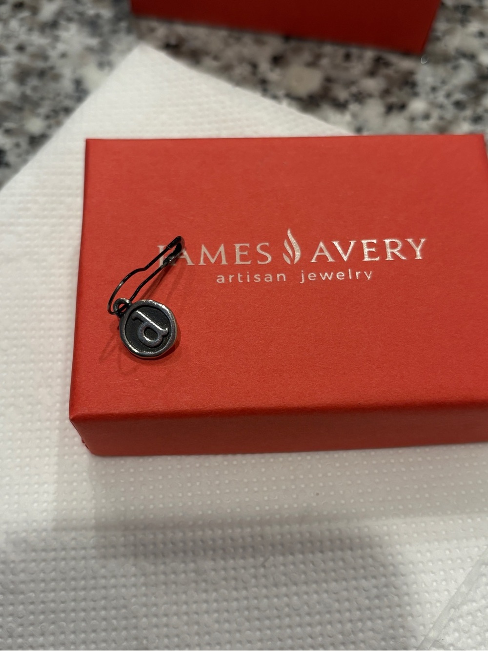 James Avery Initial Charm “d”